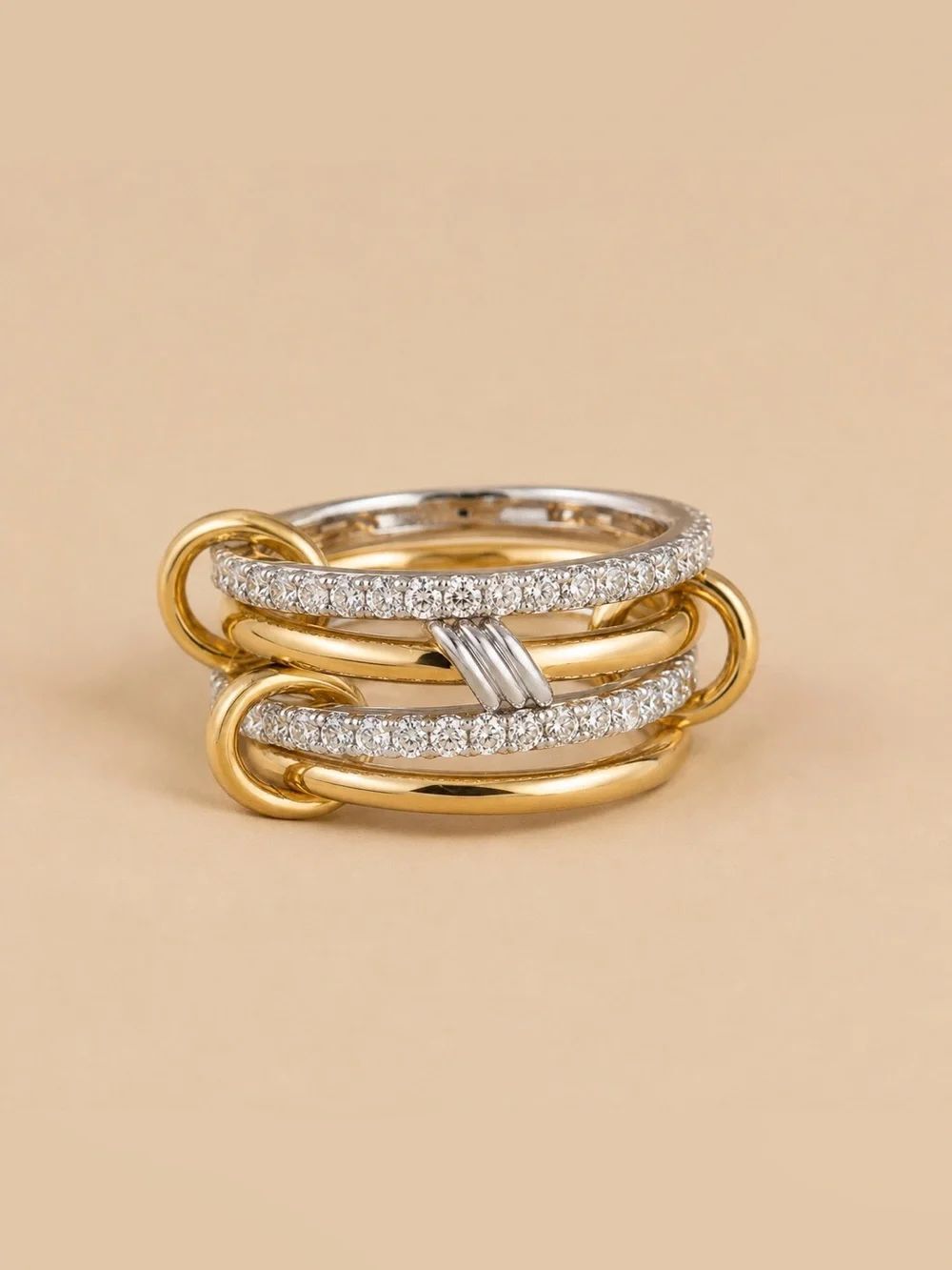 Diamond Multi-Band Stackable Ring D234